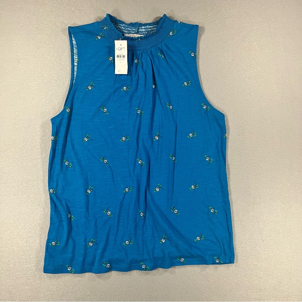 Loft Blue Floral Women’s Top New with Tags Size Small